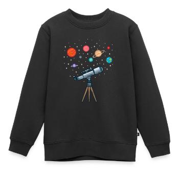 Astronomie - Kinder Premium Organic Sweatshirt - Schwarz - Vorne - AI Model Kid Female (0cm)