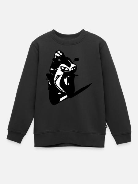 moped2 - Kids Premium Organic Sweatshirt - black