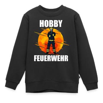 Feuerwehr Freiwillige Feuerwehr Hobby Feuerwehr - Kinder Premium Organic Sweatshirt - Schwarz - Vorne - AI Model Kid Female (0cm)