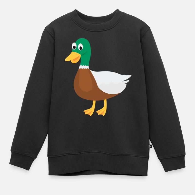 Canard - Sweat Premium enfant bio - noir