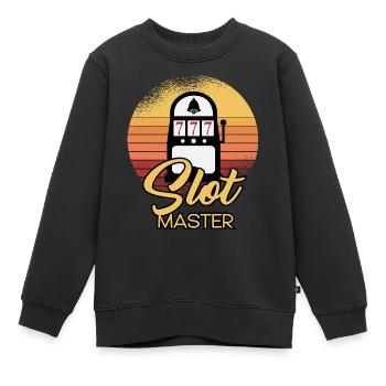 Maître de machine à sous - Sweat Premium enfant bio - noir - Devant - AI Model Kid Female (0cm)
