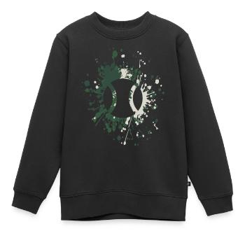 Tennisball Color Splash - Kinder Premium Organic Sweatshirt - Schwarz - Vorne - AI Model Kid Female (0cm)