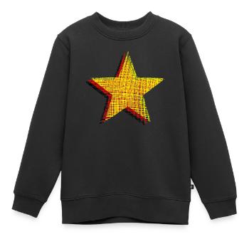 Sterne Deutschland Germany Flagge - Kinder Premium Organic Sweatshirt - Schwarz - Vorne - AI Model Kid Female (0cm)