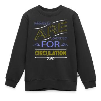 cute wasp beauty gift cruelty obese - Kids Premium Organic Sweatshirt - black - Front - AI Model Kid Female (0cm)