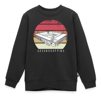 Groundhopping Fußball Stadion Fußballstadion Fan - Kinder Premium Organic Sweatshirt - Schwarz - Vorne - AI Model Kid Female (0cm)