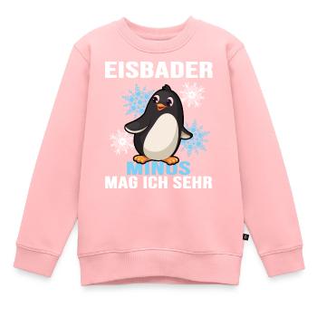 eisbader winterbader eisloch - Kinder Premium Organic Sweatshirt - Rosa - Vorne - AI Model Kid Female (0cm)