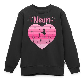 9. Geburtstag Ballett Ballerina Mädchen Tochter - Kinder Premium Organic Sweatshirt - Schwarz - Vorne - AI Model Kid Female (0cm)