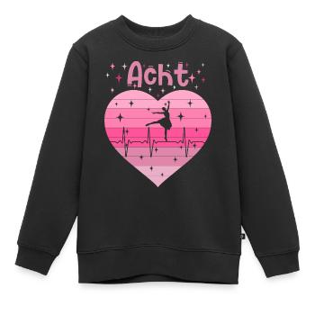 8. Geburtstag Ballett Ballerina Mädchen Tochter - Kinder Premium Organic Sweatshirt - Schwarz - Vorne - AI Model Kid Female (0cm)
