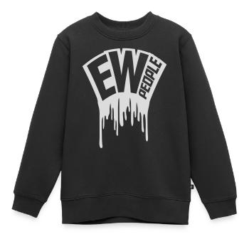 ew people citation drôle - Sweat Premium enfant bio - noir - Devant - AI Model Kid Female (0cm)