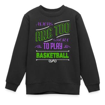 alien i dont speak human alien spaceship - Kinder Premium Organic Sweatshirt - Schwarz - Vorne - AI Model Kid Female (0cm)