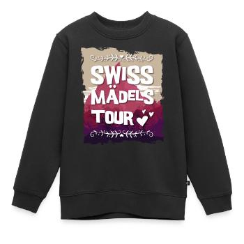 Swiss Mädels Tour - Kinder Premium Organic Sweatshirt - Schwarz - Vorne - AI Model Kid Female (0cm)