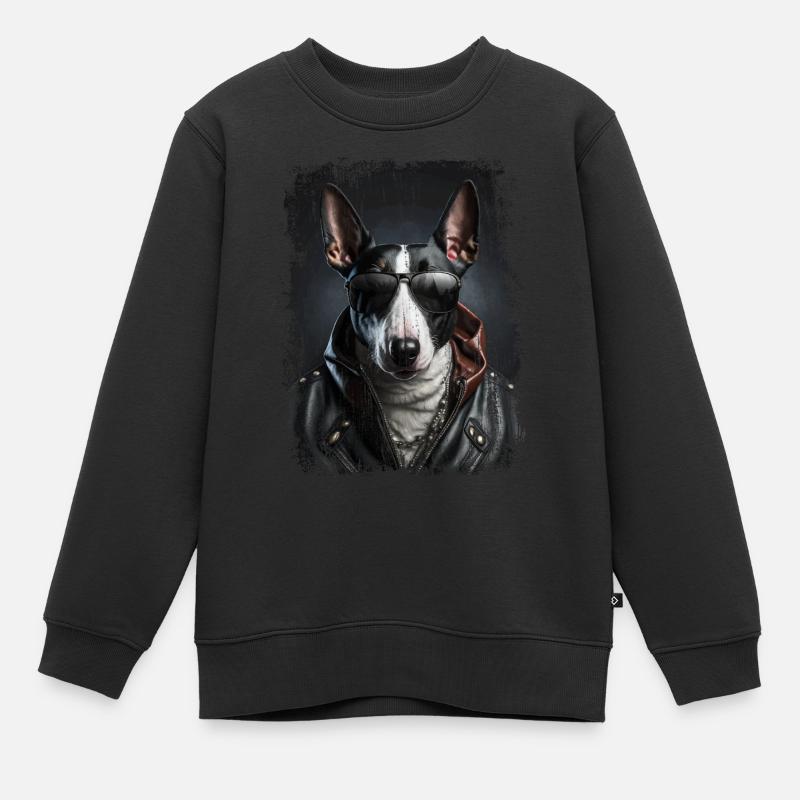 cool Bull Terrier - Sweat Premium enfant bio - noir
