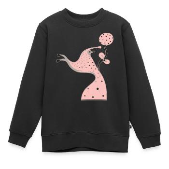 Créature irréelle - Sweat Premium enfant bio - noir - Devant - AI Model Kid Female (0cm)