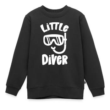 Junior Diver Junior Diver Baby Diving - Sweat Premium enfant bio - noir - Devant - AI Model Kid Female (0cm)