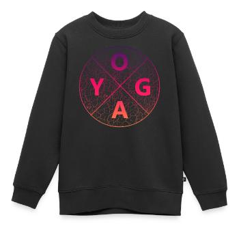 Yoga - Kinder Premium Organic Sweatshirt - Schwarz - Vorne - AI Model Kid Female (0cm)