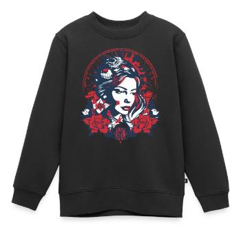 Amerikanische Folklore - Kinder Premium Organic Sweatshirt - Schwarz - Vorne - AI Model Kid Female (0cm)