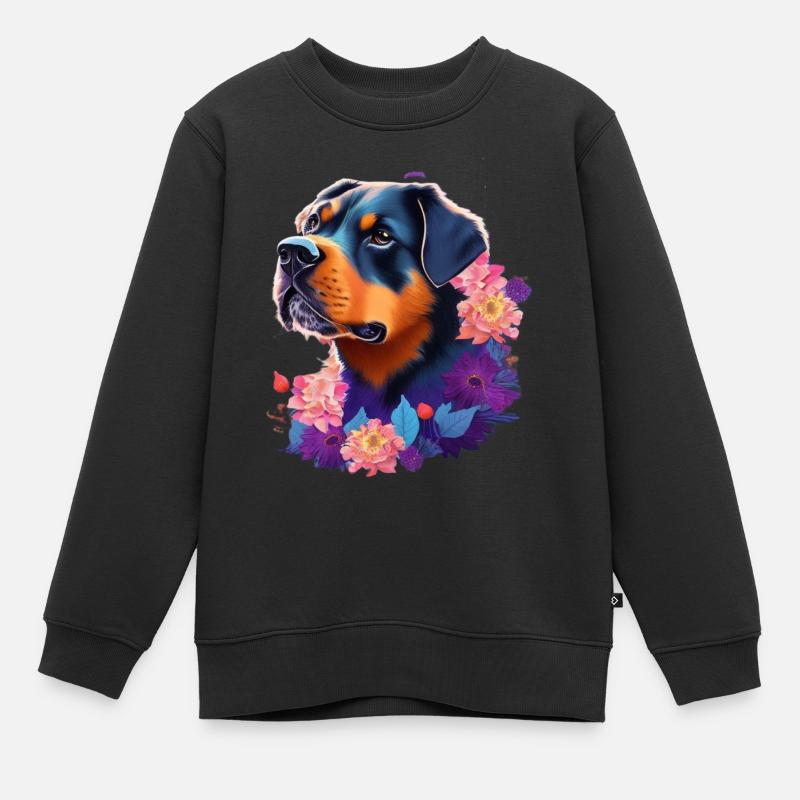 Rottweiler - Sweat Premium enfant bio - noir