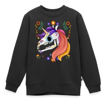 1685819204994 - Kinder Premium Organic Sweatshirt - Schwarz - Vorne - AI Model Kid Female (0cm)