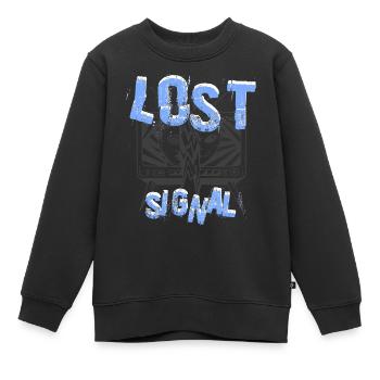 Lost Signal a - Kinder Premium Organic Sweatshirt - Schwarz - Vorne - AI Model Kid Female (0cm)