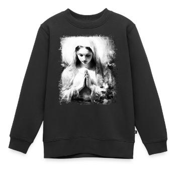 Heilige Maria Maria Madonna Mariana Jungfrau Maria Heilige - Kinder Premium Organic Sweatshirt - Schwarz - Vorne - AI Model Kid Female (0cm)