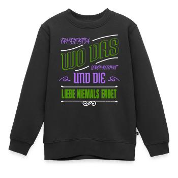 writers quote coffeecups editor book author blog - Kinder Premium Organic Sweatshirt - Schwarz - Vorne - AI Model Kid Female (0cm)
