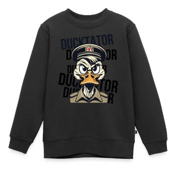 Ententäter - Kinder Premium Organic Sweatshirt - Schwarz - Vorne - AI Model Kid Female (0cm)