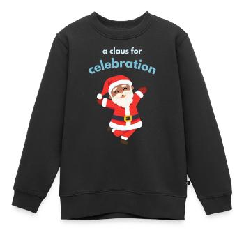 A claus for celebration - Kinder Premium Organic Sweatshirt - Schwarz - Vorne - AI Model Kid Female (0cm)
