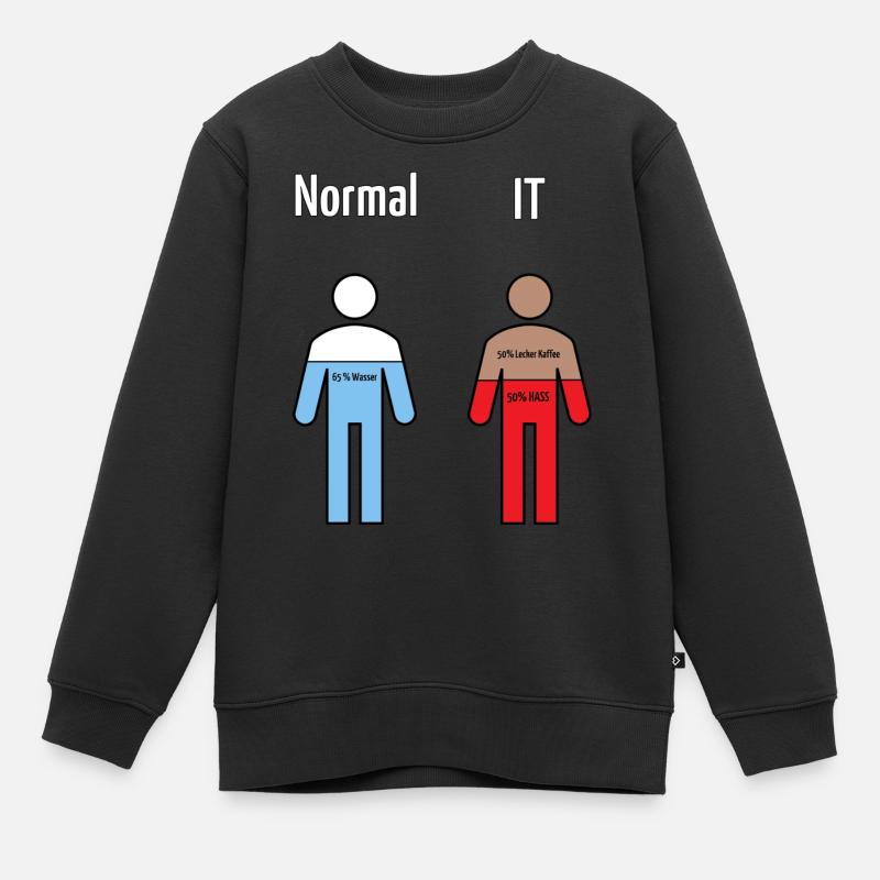 Informatik Humor - Kinder Premium Organic Sweatshirt - Schwarz