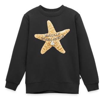 BA Starfish - Kids Premium Organic Sweatshirt - black - Front - AI Model Kid Female (0cm)