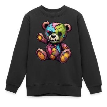 Teddybär / Kuscheltier / Stofftier / Geschenkidee - Kinder Premium Organic Sweatshirt - Schwarz - Vorne - AI Model Kid Female (0cm)