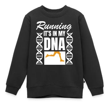 Marathon Running Jogging - Kinder Premium Organic Sweatshirt - Schwarz - Vorne - AI Model Kid Female (0cm)
