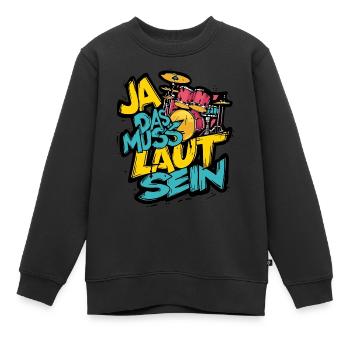 Il doit s’agir d’une batterie bruyante - Sweat Premium enfant bio - noir - Devant - AI Model Kid Female (0cm)