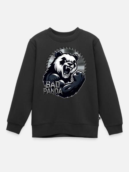 Méchant Panda Rampage - Sweat Premium enfant bio - noir