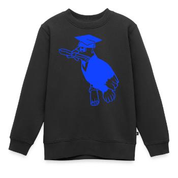 Diplôme d’études secondaires Certificat d’études secondaires Certificat - Sweat Premium enfant bio - noir - Devant - AI Model Kid Female (0cm)