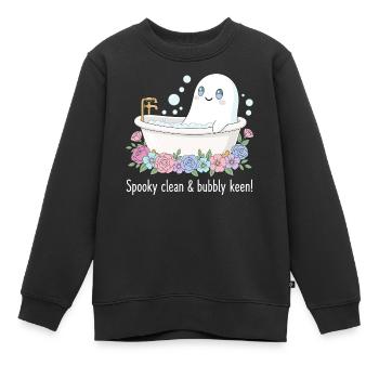 Süßer Spuk - Kinder Premium Organic Sweatshirt - Schwarz - Vorne - AI Model Kid Female (0cm)