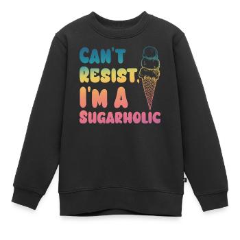 Ne pas résister au gradient de crème Sugarholic - Sweat Premium enfant bio - noir - Devant - AI Model Kid Female (0cm)
