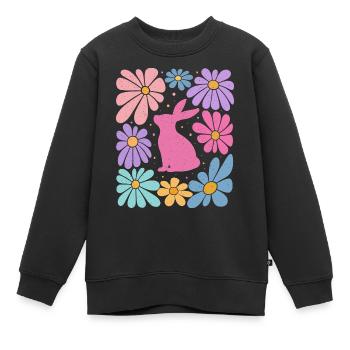 Ostern  - Kinder Premium Organic Sweatshirt - Schwarz - Vorne - AI Model Kid Female (0cm)