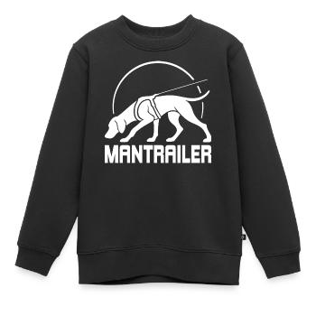 Chiens de recherche Vizsla MANTRAILER Saules chiens - Sweat Premium enfant bio - noir - Devant - AI Model Kid Female (0cm)