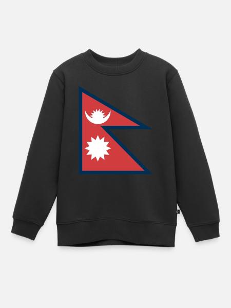 Nepal - Kinder Premium Organic Sweatshirt - Schwarz