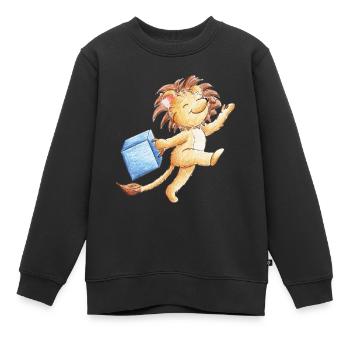 Valise - Sweat Premium enfant bio - noir - Devant - AI Model Kid Female (0cm)