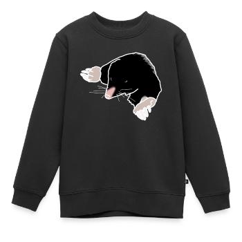 Taupe - Sweat Premium enfant bio - noir - Devant - AI Model Kid Female (0cm)