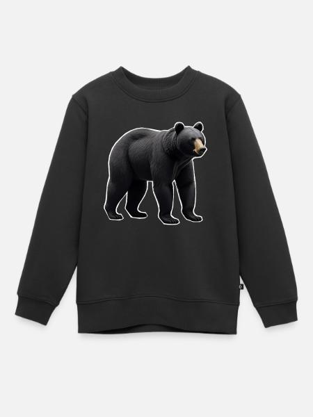 Black bear - Kids Premium Organic Sweatshirt - black