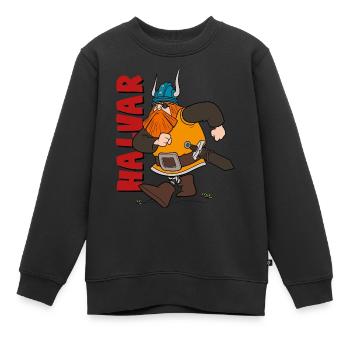 Wickie Und Die Starken Männer Halvar - Kinder Premium Organic Sweatshirt - Schwarz - Vorne - AI Model Kid Female (0cm)