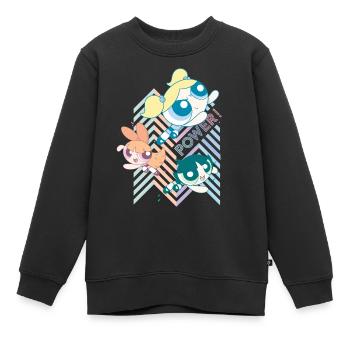 Les Supers Nanas Power - Sweat Premium enfant bio - noir - Devant - AI Model Kid Female (0cm)