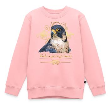 peregrine falcon - Kids Premium Organic Sweatshirt - rose - Front - AI Model Kid Female (0cm)