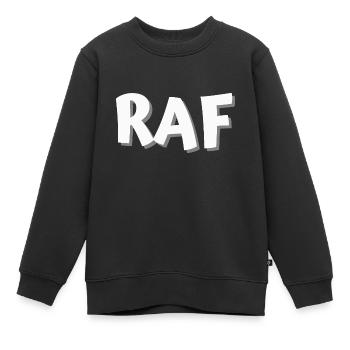 Rien à foutre - Sweat Premium enfant bio - noir - Devant - AI Model Kid Female (0cm)