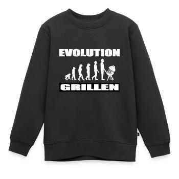 BBQ - Kinder Premium Organic Sweatshirt - Schwarz - Vorne - AI Model Kid Female (0cm)
