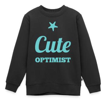 Dictons amusants de BABY - Sweat Premium enfant bio - noir - Devant - AI Model Kid Female (0cm)