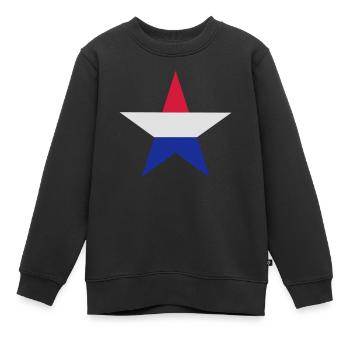Une étoile néerlandais - Sweat Premium enfant bio - noir - Devant - AI Model Kid Female (0cm)