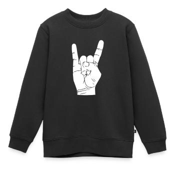 Jupe - Sweat Premium enfant bio - noir - Devant - AI Model Kid Female (0cm)
